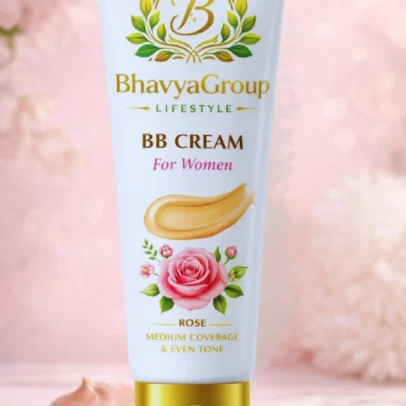 BhavyaGroup Lifestyle Rose BB Cream for Women – Medium Coverage & Even Skin Tone (Natural Glow)